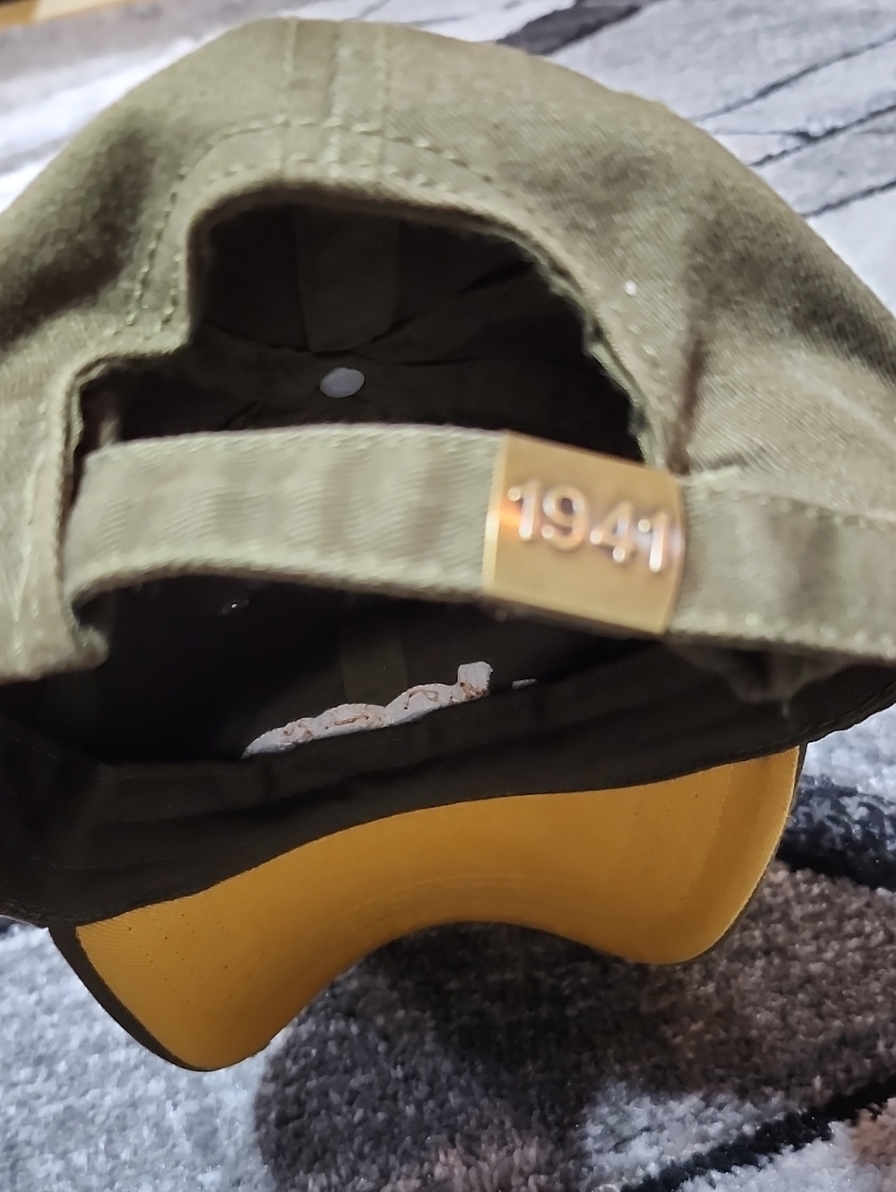 JEEP EMBROIDERED 3-D LOGO ARMY GREEN DISTRESSED BASEBALL CAP HAT - Picture 6 of 12